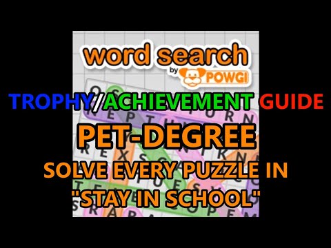 Word Search by Powgi: Pet-Degree Trophy Guide
