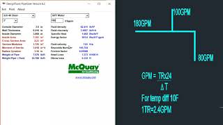 How to use McQuay Pipe Sizer Tutorial in Hindi || Pipe Sizing || HVAC || MEP || Plumbing ||  ASHRAE