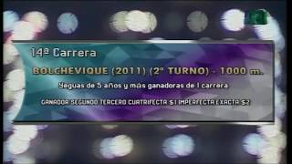 Carr. 14 Premio: BOLCHEVIQUE (2011) (2°TURNO) 28-03-2019
