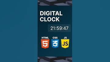 Create a Digital Clock Using HTML, CSS, and JavaScript | Real-Time Project for Beginners #shorts