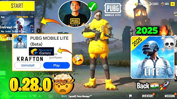 😱Pubg Lite Beta 0.28.0🤯 Comeback Update 2025 | Pubg Mobile Lite 0.28.0 Old😍 is Back Update 2025 🔥