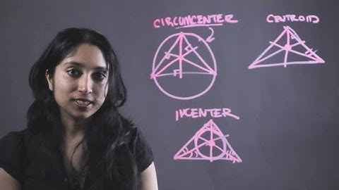 How to Find a Circumcenter, Incenter & a Centroid : Essential Math Tips