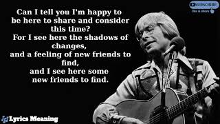 John Denver - Starwood In Aspen | Lyrics Meaning