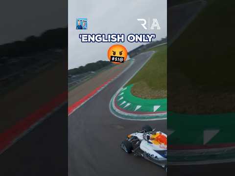 Telling F1 drivers off for speaking their language 🤬