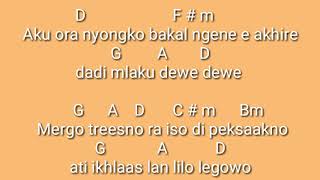 chord gitar lilakno lungaku