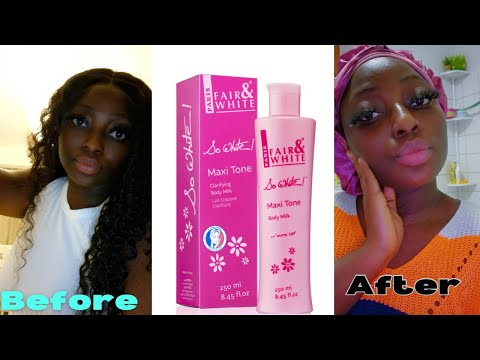 Lighten your skin in few days with this Fair and white  so white Maxi tone lotion