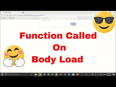 How to call a FUNCTION when the PAGE Loads