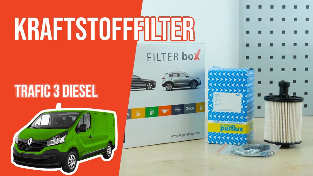 Wie Trafic 3 1.6 dCi Kraftstofffilter wechseln ⛽ - YouTube