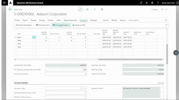 How to print sales orders in Business Central