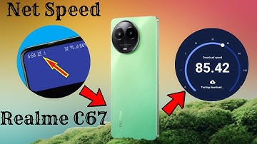 Realme c67 5g net speed show/Realme c67 5g me net speed kaise dekhe/network speed setting