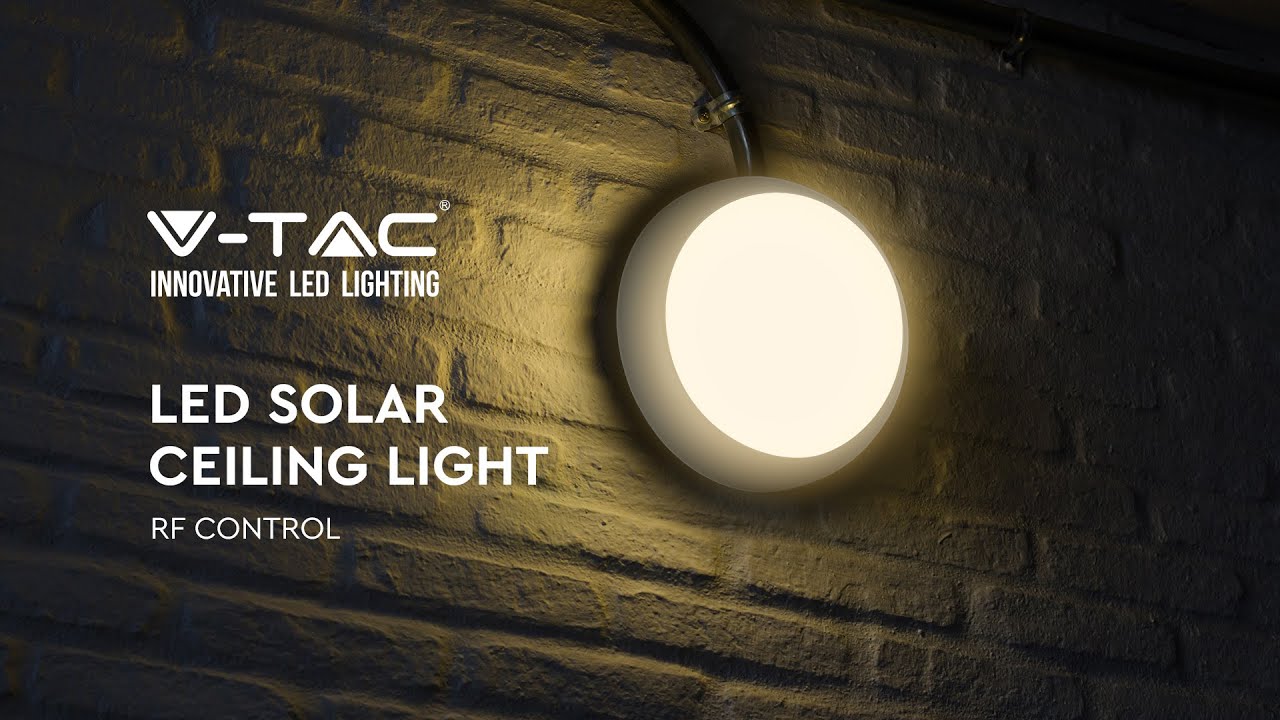 V-TAC LED Solar Ceiling Light 