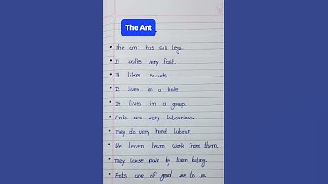 Essay On Ant In English | 10 Lines Essay On Ant | Ant Essay In English | Ant