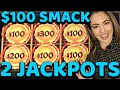 $100/BET CHALLENGE! 2 HANDPAY JACKPOTS on Dragon Link!