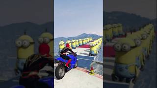 SPIDERMAN vs MINION #gta #spiderman #minion #megarampa #gtaragdoll