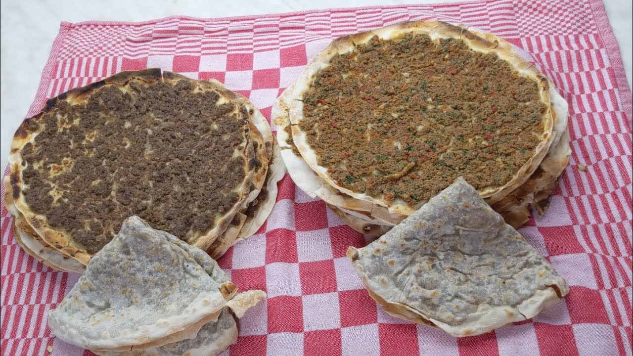 بهار ملح خبز - لحم بعجين حلبي و ارمني يعني اسود و احمر بأسلوب احترافي و طريقة مبسطة