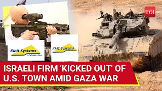 Palestine Protesters 'Kick Out' Israeli Military Firm U.S.' Cambridge Amid Gaza War | Watch