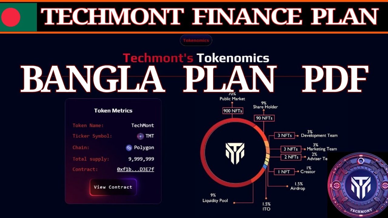 TECHMONT FINANCE BANGLA PLAN || TMT TOKENS || TECHMONT NFT OPENSEA MARKET