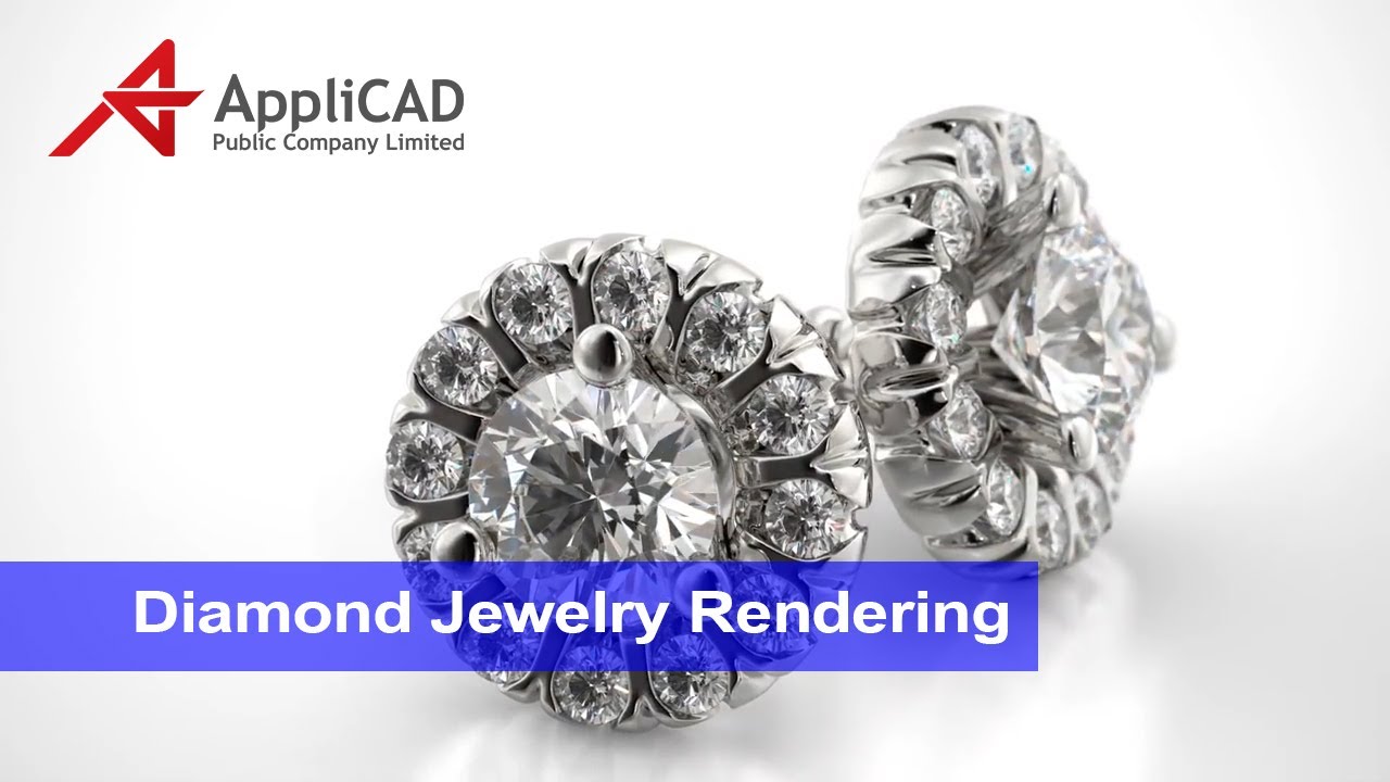 Diamond Jewelry Rendering - YouTube