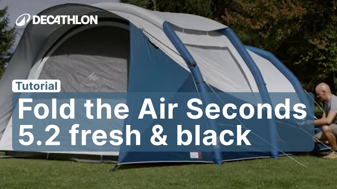 【Quechua】5.2 AIR SECONDS　FRESH&BLACK Decathlon Quechua Air Seconds 5.2 Fresh & Black review | T3