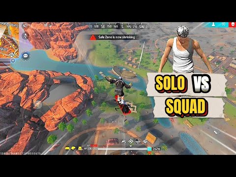SOLO VS SQUAD GAMEPLAY 🥶 DESTROYED IN SECONDS 😂@DesiGamers ...