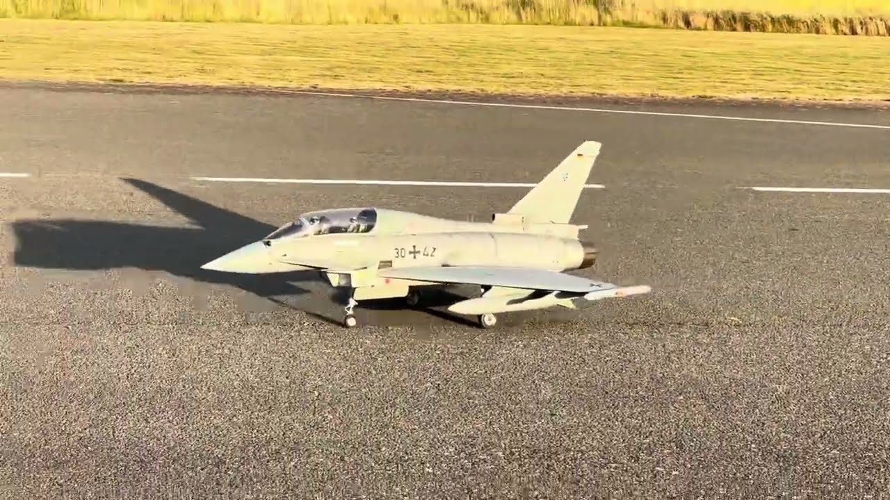 Feibao Eurofighter p160 heavy crosswind flight