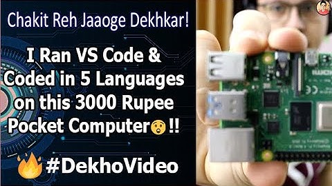 I Coded 5 Languages on this 3000 ₹ Computer - Can Programmers code using Raspberry Pi 4?