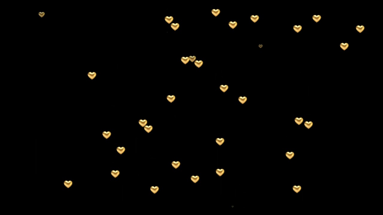 Latest Black screen effect New Golden heart Effect YouTube