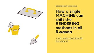 NAMAT introducing the first RENDERING machine in RWANDA (2021)