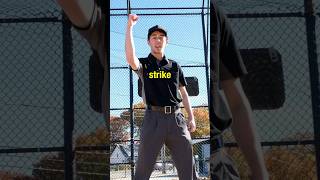 How to call a swinging strike as an umpire 🔥 #mlb
