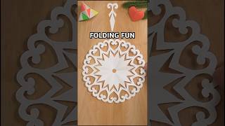 Easy Folding Fun Round Snowflake Incl Art Light Snowflake Step By Step
