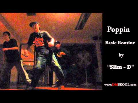 댄스학원 "디엠스쿨" Poppin Basic Routine ★ by "Slim-D"