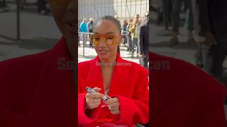 Leigh-Anne Pinnock attends the Casablanca Spring-Summer 2026 show at Paris Fashion Week