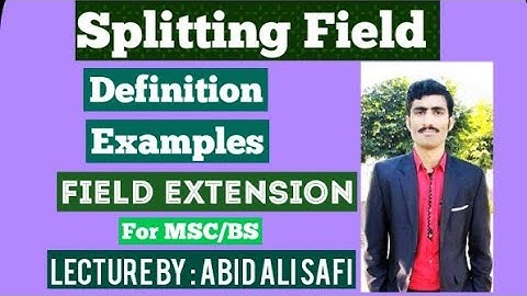 Splitting Field || Definition || Examples || Field Extension By MATH POINT ACADEMY