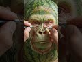 Amazing Gorilla Waterrmelon Carving ASMR #ai #usa #shorts
