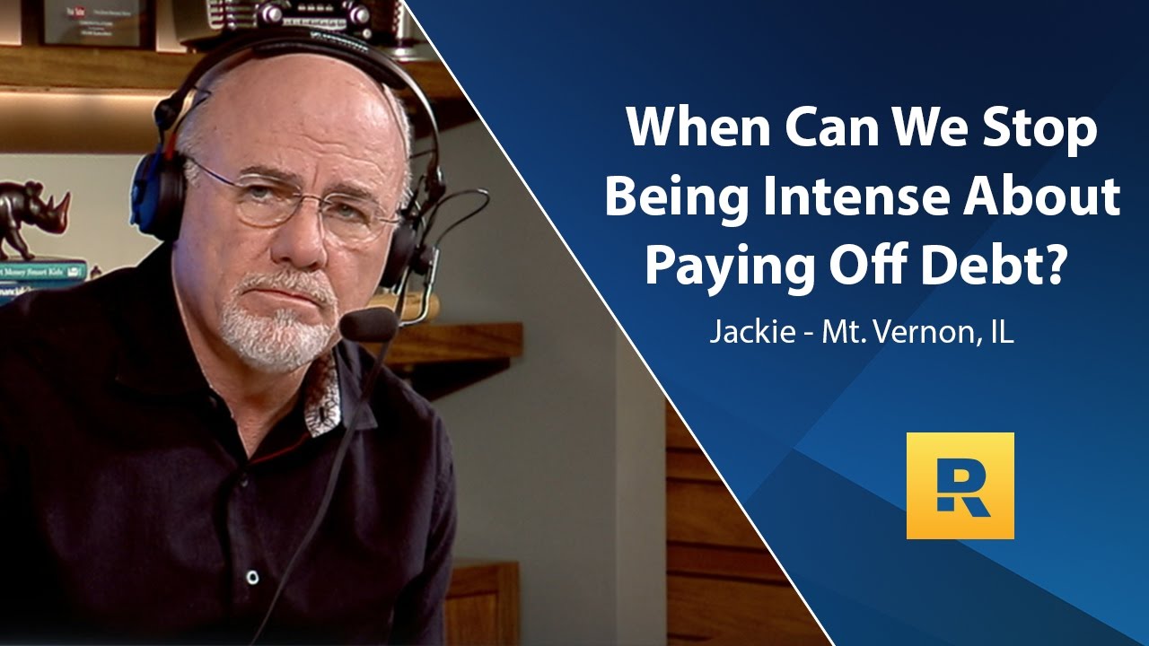 When Can We Stop Being Intense About Paying Off Debt?