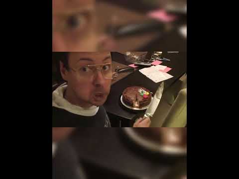 Craig steals his Mums cake!
