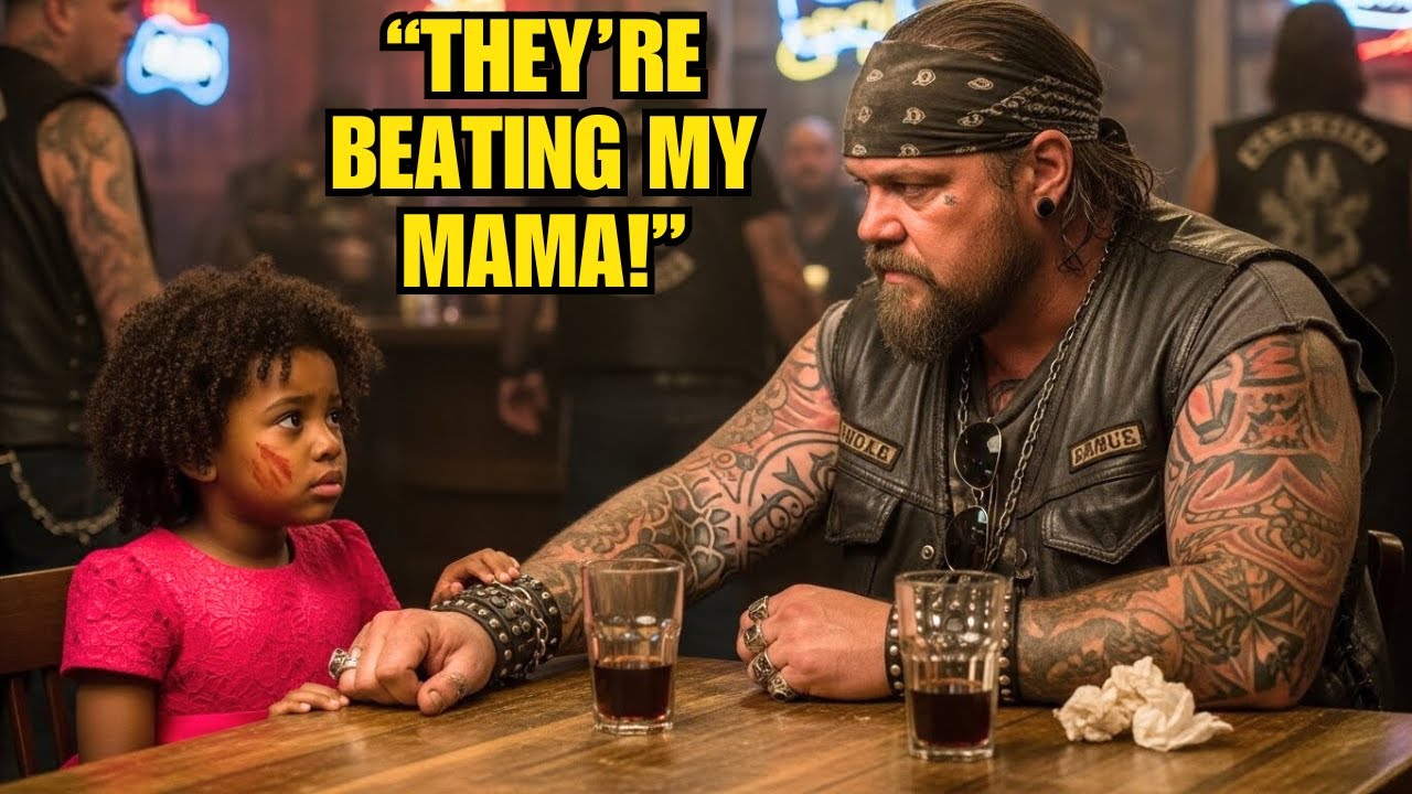 Little Girl Ran To Bikers Boss Crying, “They’re Beating My Mama!” — What the Bikers Boss Did Left