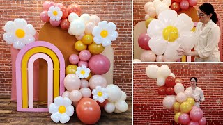 Retro Daisy Balloon Garland Tutorial