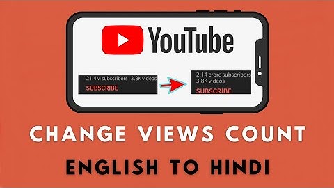 How To Change YouTube Views count format 