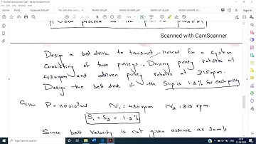 DME Design of Flat belt drive Lecture 2