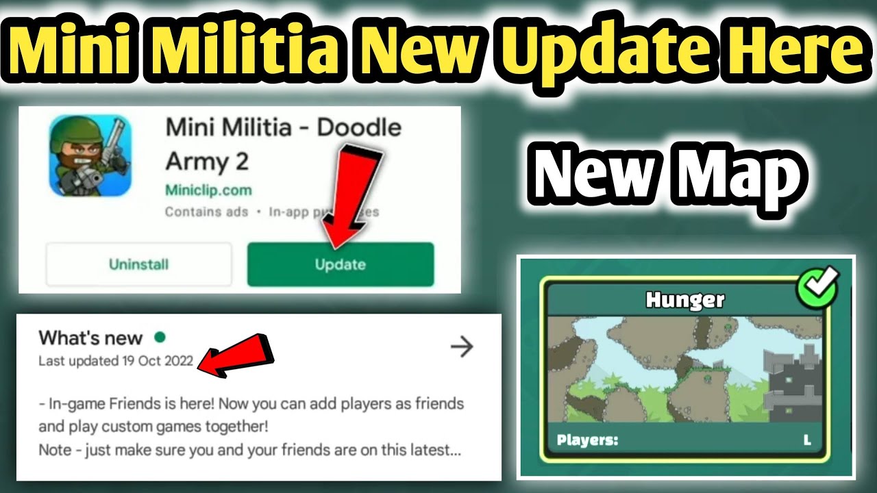😍 Mini Militia New Update is here || Version 5.4.0 || Mini Militia New Update || Mini Militia