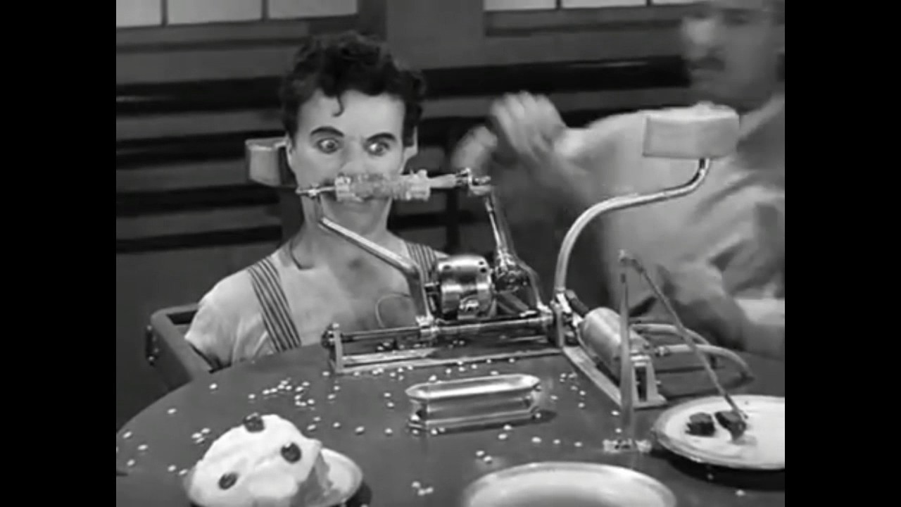 La machine à manger Eating Machine Charlie Chaplin 1936 Gastronomie Stars YouTube