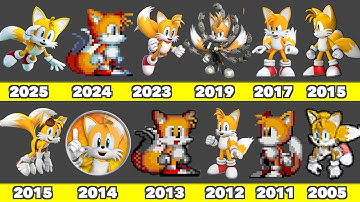 Evolution of Tails in Sonic Mobile Game Graphics In SEGA and Nintendo Games (2005-2025)
