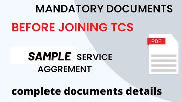 How to fill TCS Service Agreement form 2022 in Hindi | TCS Service Agreement form Guideline 2022