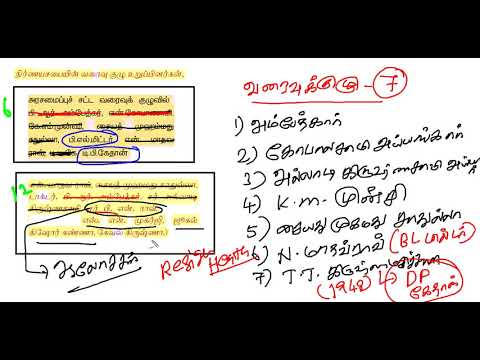 🟪 இந்திய அரசியலமைப்பு வரைவுக் குழுவின் உறுப்பினர்கள் 🟪 - DETAILS