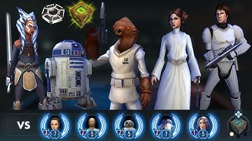 Ackbar Omicron vs r7 JTR | 5v5 Grand Arena | swgoh