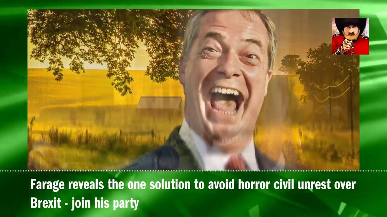 Farage reveals the one solution to avoid horror civil unrest over Brexit - join his party