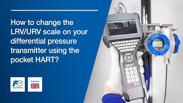 Tutorial pressure transmitter FCX AIV-V6 : How to adjust LRV/URV values using the pocket HART ?