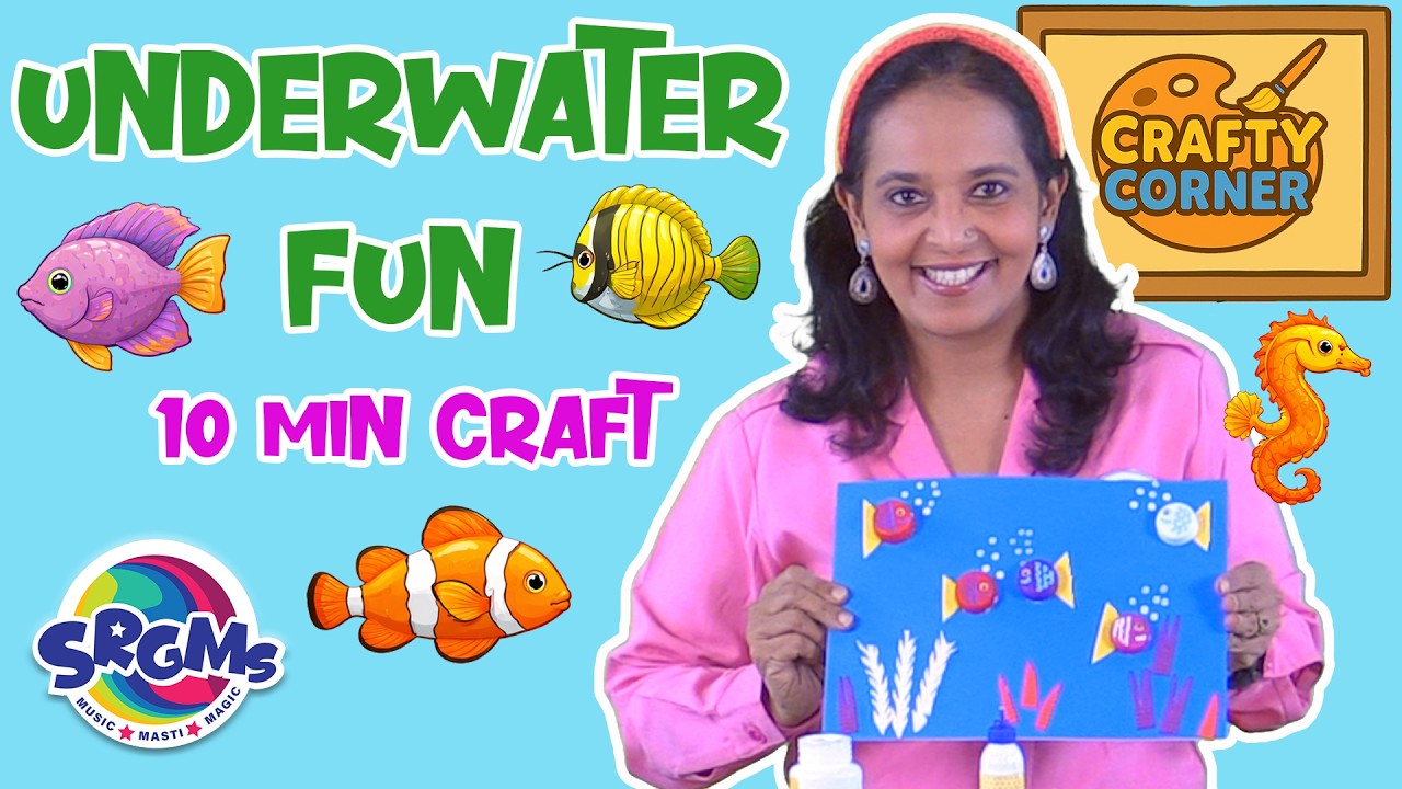 Underwater Fun | 10 min Craft for little kids | SRGMs