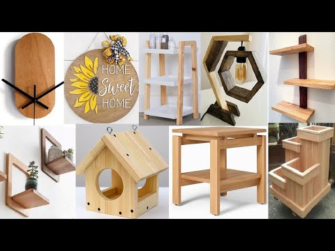 Woodworking projects ideas that can be crafted on weekend at home - YouTube